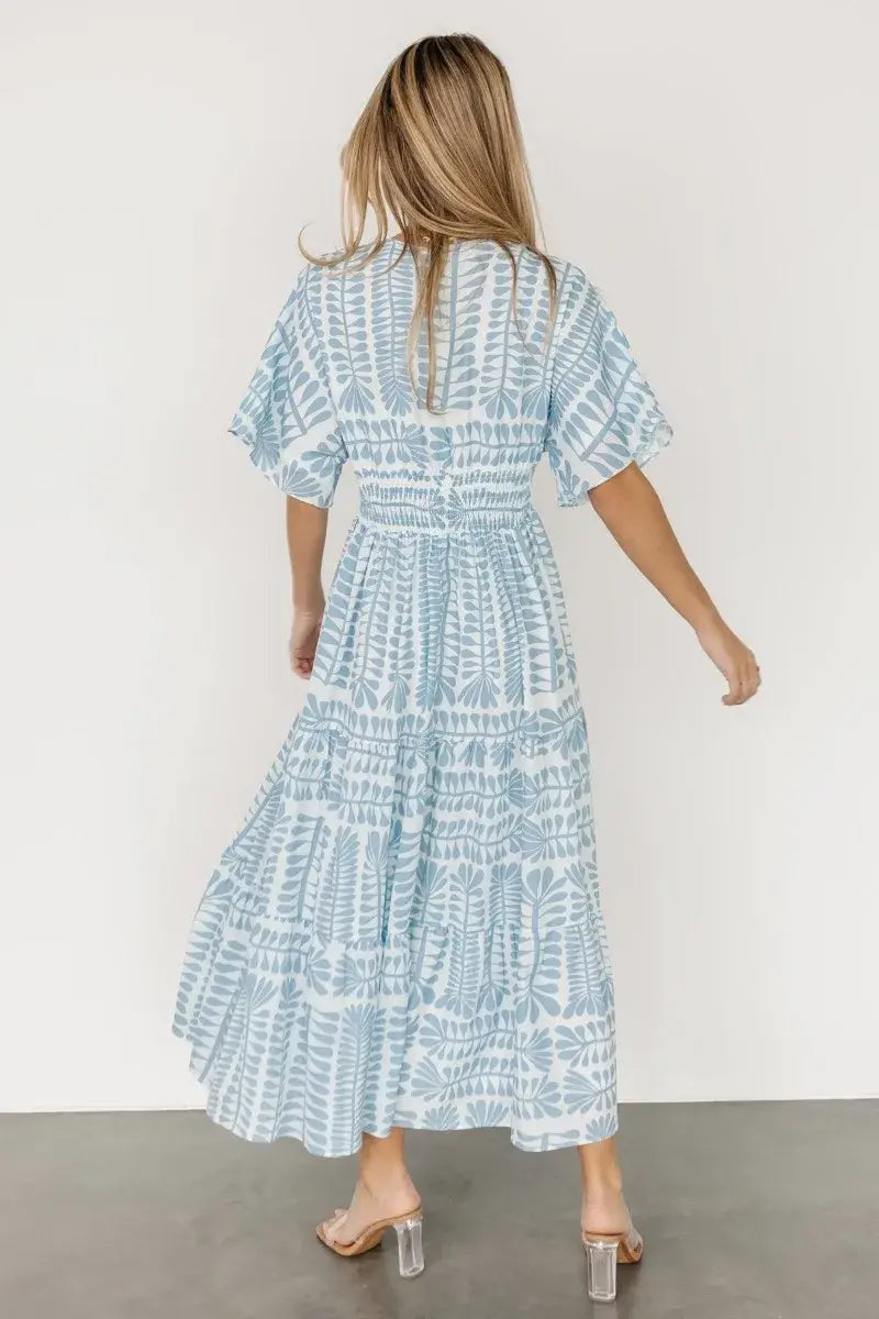 Retro Stripe Short Sleeve Dress