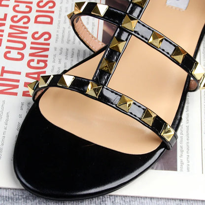 Studded Sandals Gladiator Flats