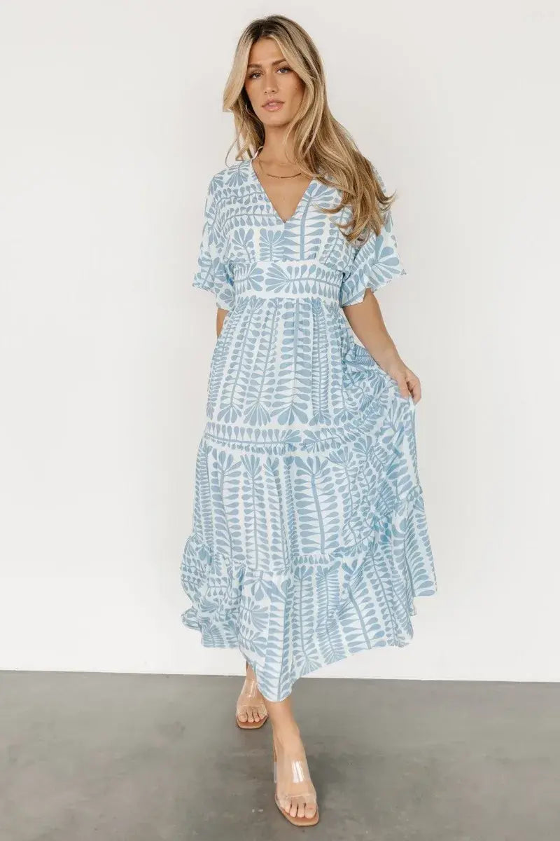 Retro Stripe Short Sleeve Dress